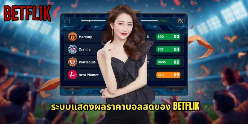 ระบบแสดงผลราคาบอลสดของ BETFLIK